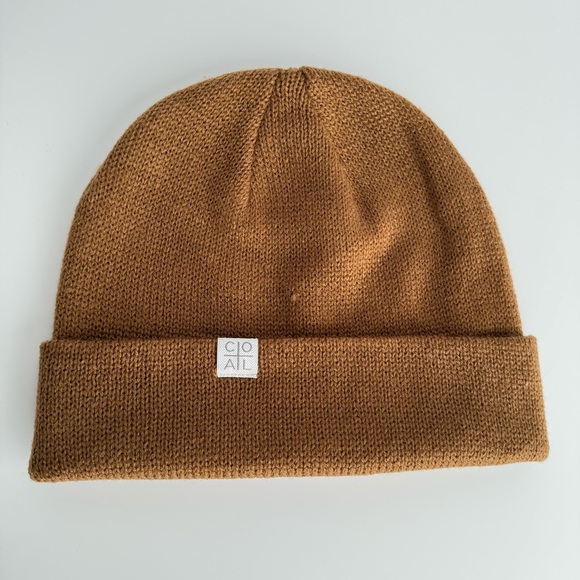 COAL The FLT Beanie Hat OS Camel Fine Knit Cuffable Lightweight Outdoor Casual - Picture 2 of 12